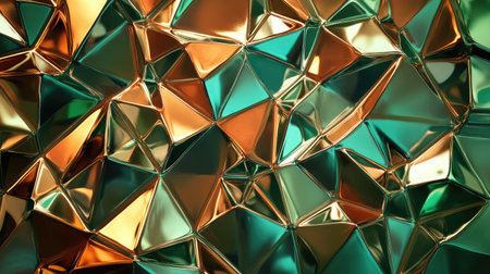 Abstract polygonal background creating modern metallic textureの写真素材