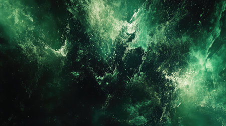 Turbulent dark green water surface texture backgroundの写真素材