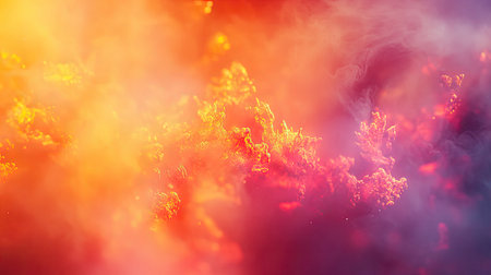 Abstract orange and purple energy glow backgroundの写真素材