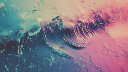 Abstract flowing liquid texture background with gradient colorsの写真素材