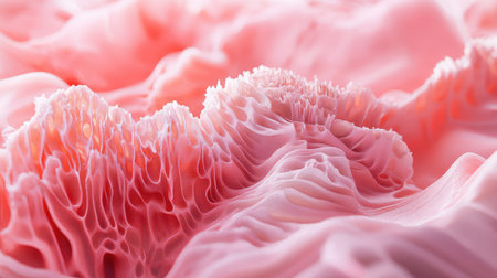 Abstract pink organic texture forming intricate cellular structuresの写真素材