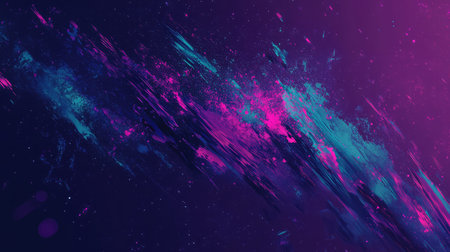 Abstract exploding color background with vibrant paint strokesの写真素材