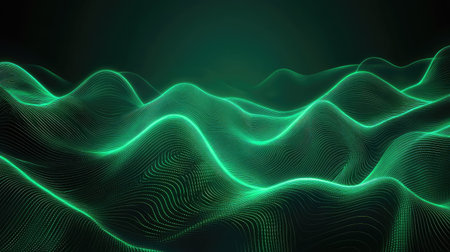 Digital data wave pattern connecting technology backgroundの写真素材