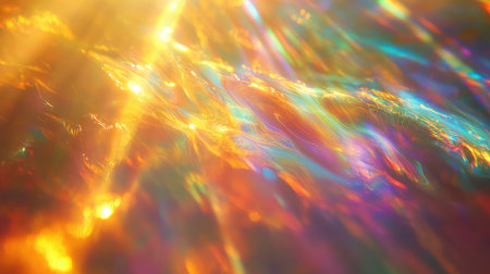 Abstract light streams creating vibrant holographic textureの写真素材