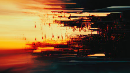 Abstract digital glitch art data corruption background