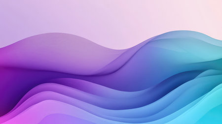 Abstract undulating waves forming vibrant gradient background