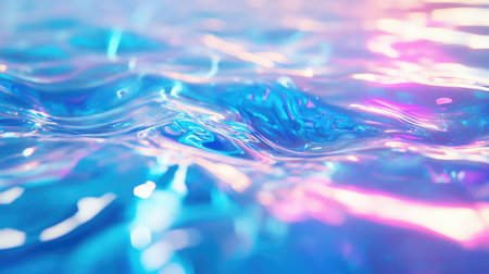 Glowing liquid waves creating vibrant abstract background