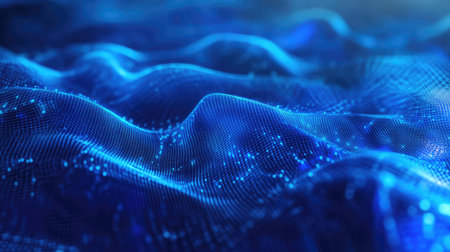 Digital data network visualizing cyberspace connectionの写真素材