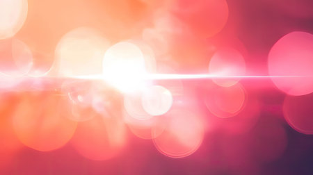 Abstract bokeh background with bright lens flare effect