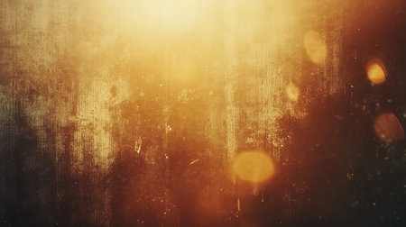 Golden vintage grunge background with bokeh lights