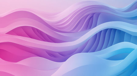 Abstract flowing waves creating vibrant gradient background
