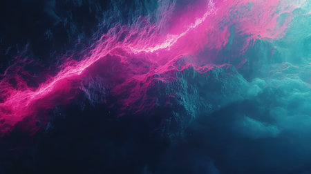 Abstract cosmic nebula cloud formation glowing pink and blue