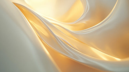 Abstract smooth golden waves flowing elegant textureの写真素材