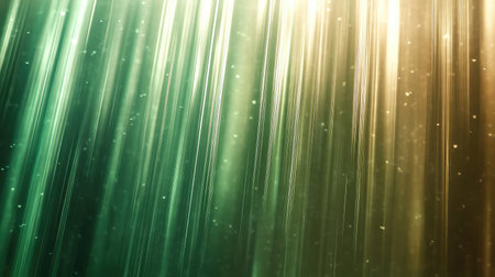 Abstract light rays with sparkling particles background