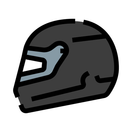 Motorcycle racing helmet providing protection during sport activitiesのイラスト素材