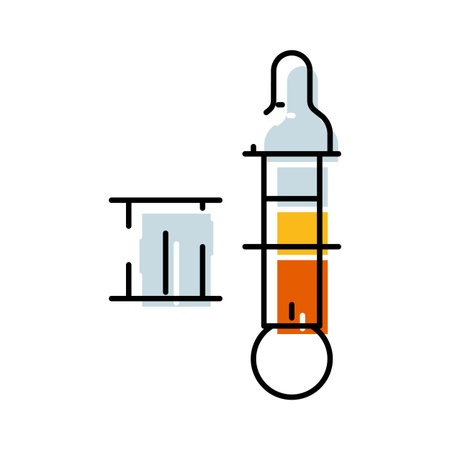 Thermometer showing temperature measurement for healthcare iconのイラスト素材