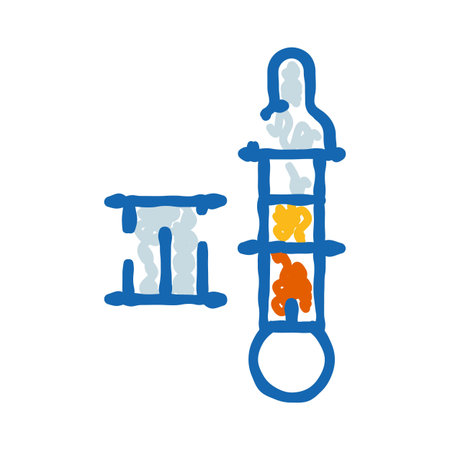 Thermometer showing temperature measurement and climate change