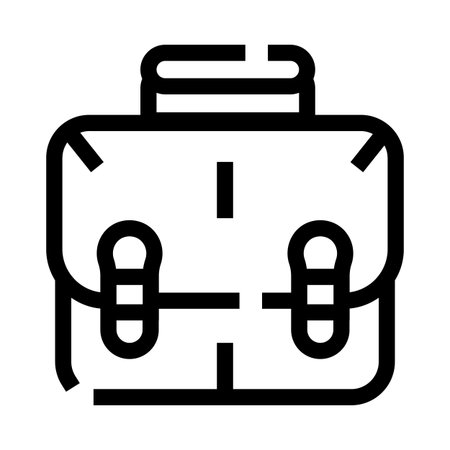 Briefcase icon representing business professional work and educationのイラスト素材