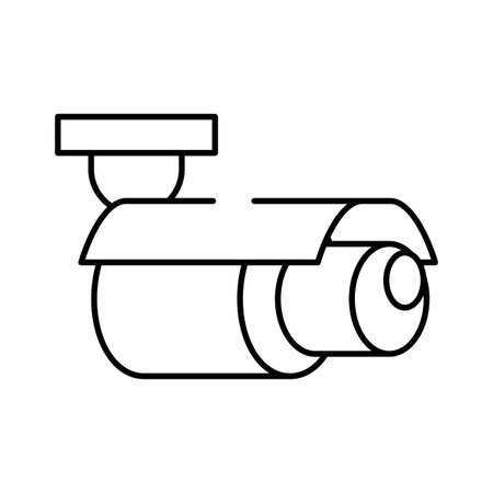 Cctv security camera system monitoring observation icon