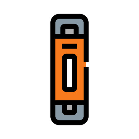 Bubble level showing perfect balance and measurementのイラスト素材