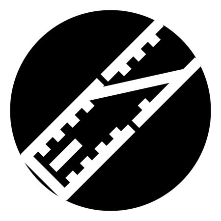 Railroad tracks forming a switch in a black circleのイラスト素材