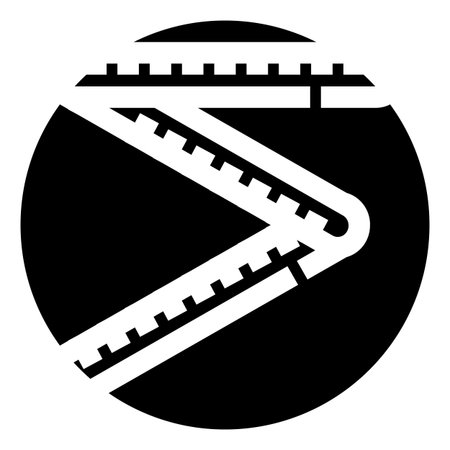Folding rule measuring tool for construction and accuracyのイラスト素材