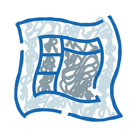 Waving flag country symbol icon drawing graphic elementのイラスト素材