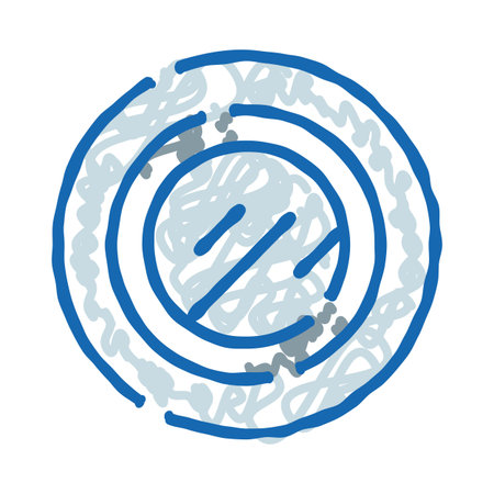 Round porthole creating marine travel window iconのイラスト素材