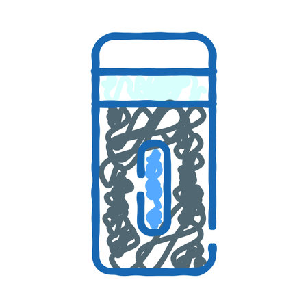 Shredding paper waste for secure document disposalのイラスト素材