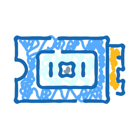 Drawing an admission ticket for entertainment eventsのイラスト素材