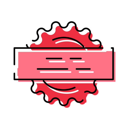 Quality product badge stamp label design elementのイラスト素材