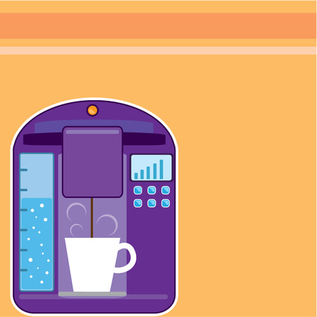Coffee maker vector illustration clip-art imageのイラスト素材