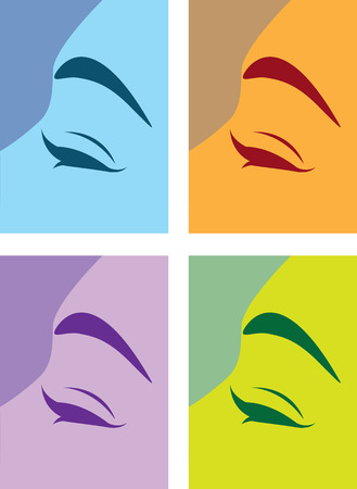 Loving eye vector illustration clip-art imageのイラスト素材