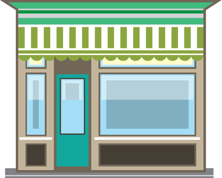 Store Front Vector illustration clip-art image fileのイラスト素材