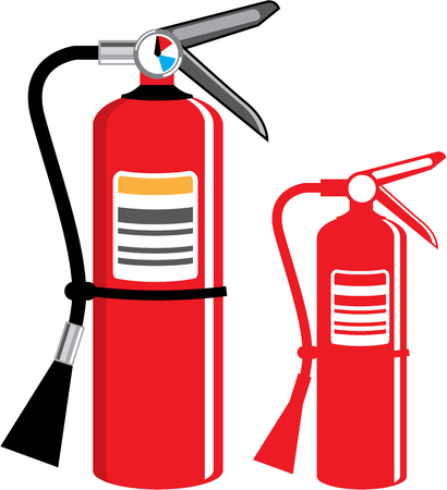 Fire extinguisher Vector illustration clip-art imageのイラスト素材