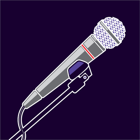Microphone vector illustration clip-art fileのイラスト素材