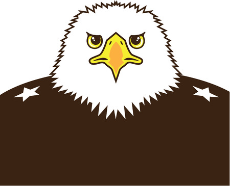 Eagle General vector illustration clip-art imageのイラスト素材