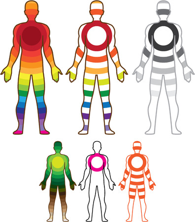 Human body resonance vector illustration clip-art imageのイラスト素材