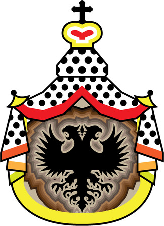 Royal badge vector illustration clip-art imageのイラスト素材