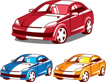Sport coupe car vector illustration eps imageのイラスト素材