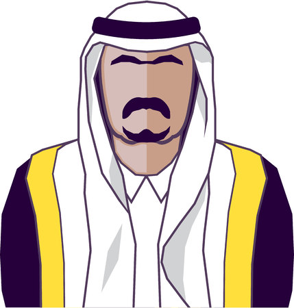 Arab prince vector illustration clip-artのイラスト素材