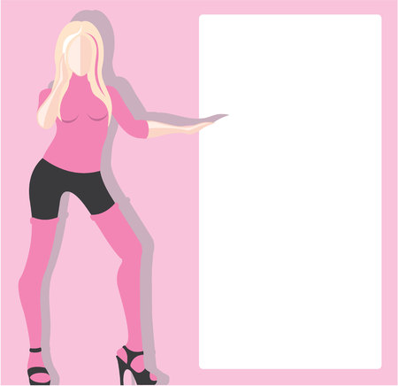 Skinny girl vector image illustration clip-art epsのイラスト素材