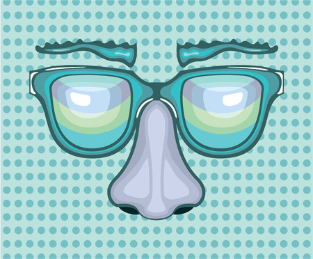 Nose and glasses vector illustration clip-artのイラスト素材