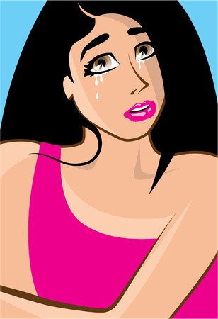 Manga girl vector illustration clip-art epsのイラスト素材