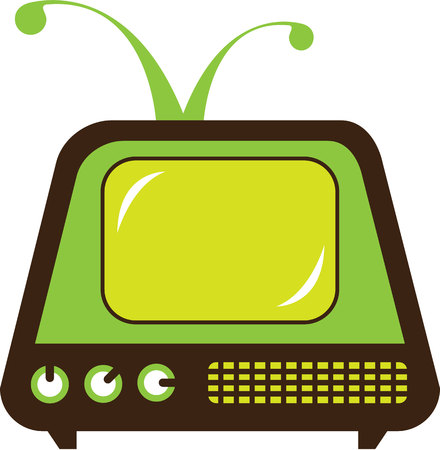 Monster TV vector illustration clip-art eps imageのイラスト素材