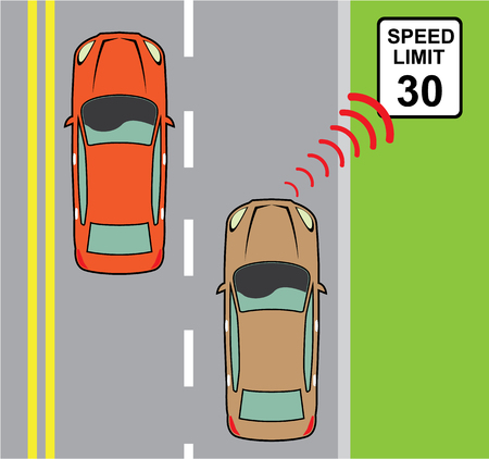Speed limit vector illustration clip-art image epsのイラスト素材