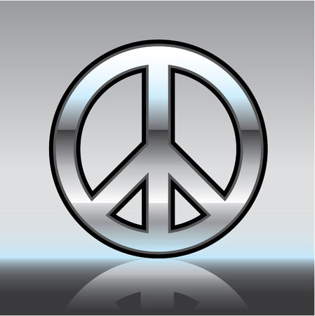 Peace sign hippie illustration clip-art imageのイラスト素材