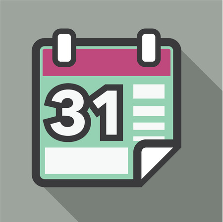 Calendar vector illustration clip-art imageのイラスト素材