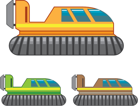 Hovercraft vector illustration clip-art image eps fileのイラスト素材
