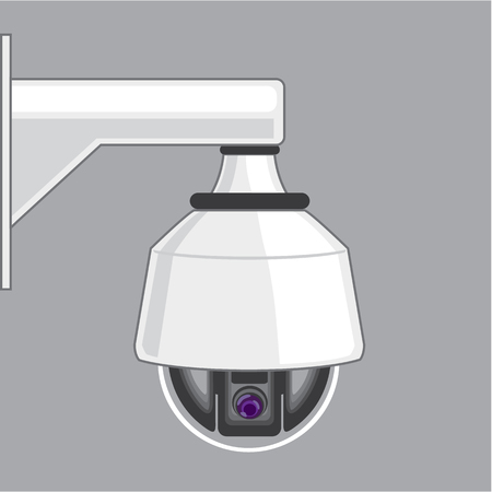 Security camera vector illustration clip-art imageのイラスト素材